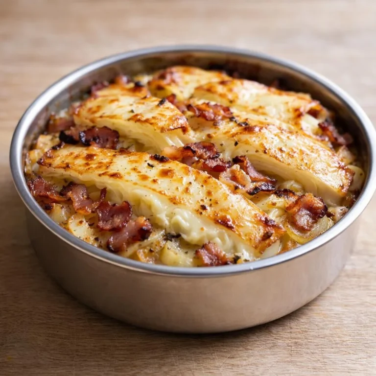 Tartiflette aux endives et lardons au reblochon
