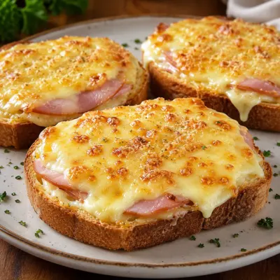 Tartines Gratinées au Jambon