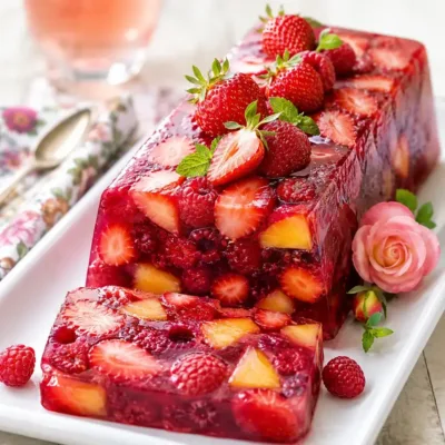 Terrine aux fruits rouges : fraises & gelée maison