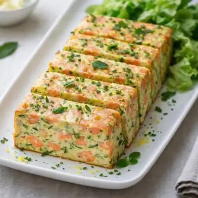 Terrine de courgettes au saumon : moelleuse au four