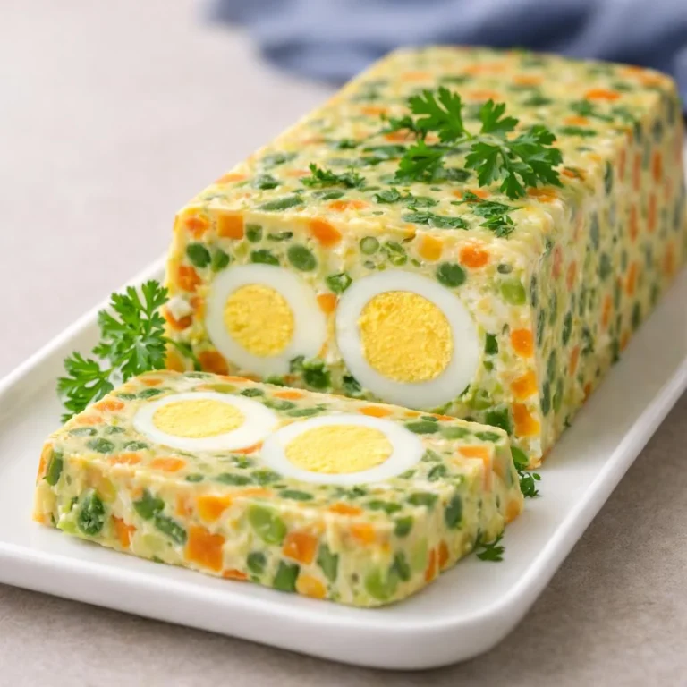 Terrine de légumes aux œufs durs : moelleuse & colorée