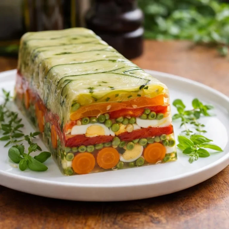 Recette terrine de légumes en couches au bouillon