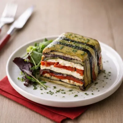 Terrine de légumes grillés au chèvre : couches parfaites