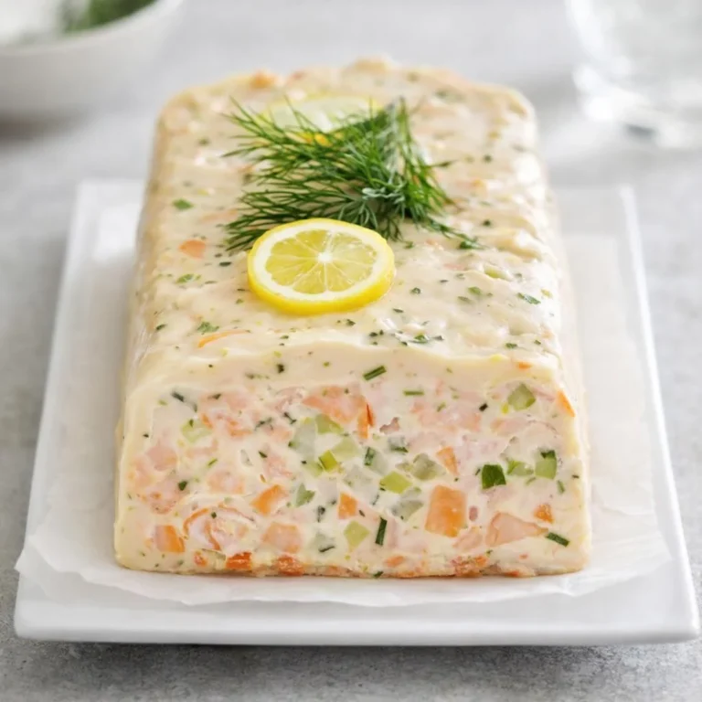 Terrine de poisson facile au saumon, aneth et citron