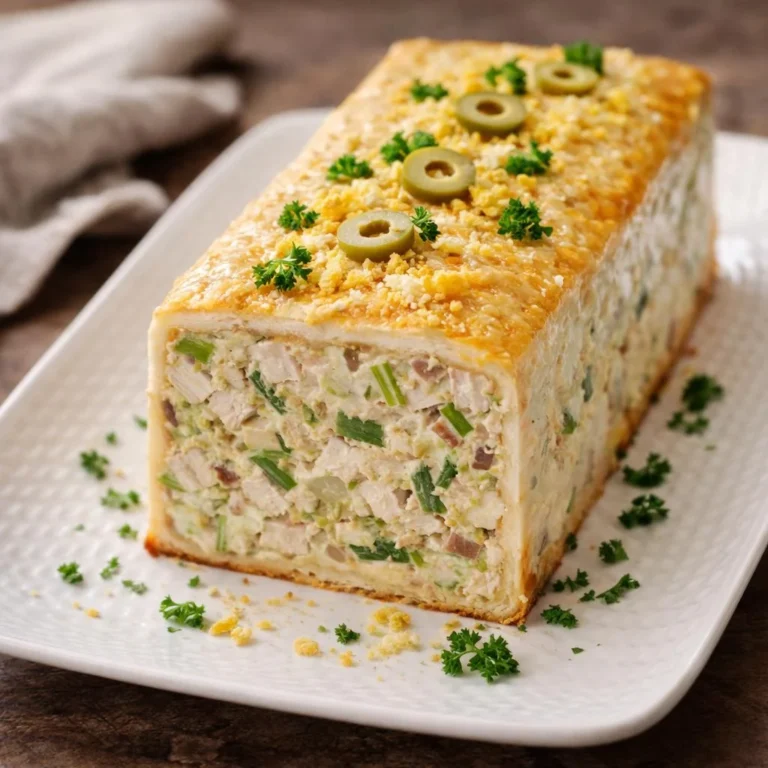 Terrine feuilletée au poulet et poireaux : moelleuse