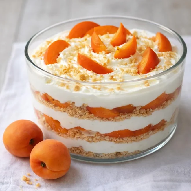 Recette terrine aux abricots : crème vanillée