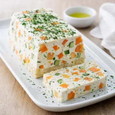 Terrine marbrée melon feta concombre : fraîche & facile