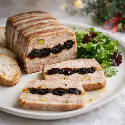 Terrine de jarret aux pruneaux et armagnac