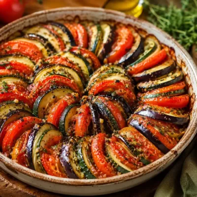 Tian de courgettes, aubergines et tomates : la recette provençale facile et fondante