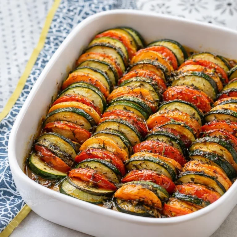 Tian de patates douces, courgettes et tomates au four