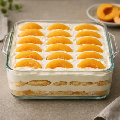 Tiramisu aux abricots : crème mascarpone & boudoir