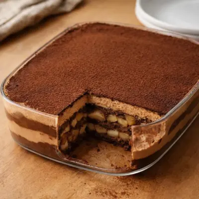 Tiramisu au chocolat et poires : recette mascarpone