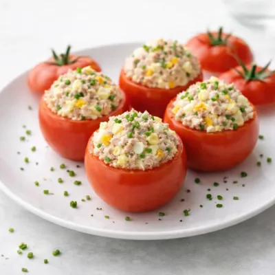 Tomates farcies thon œuf dur mayonnaise : recette facile