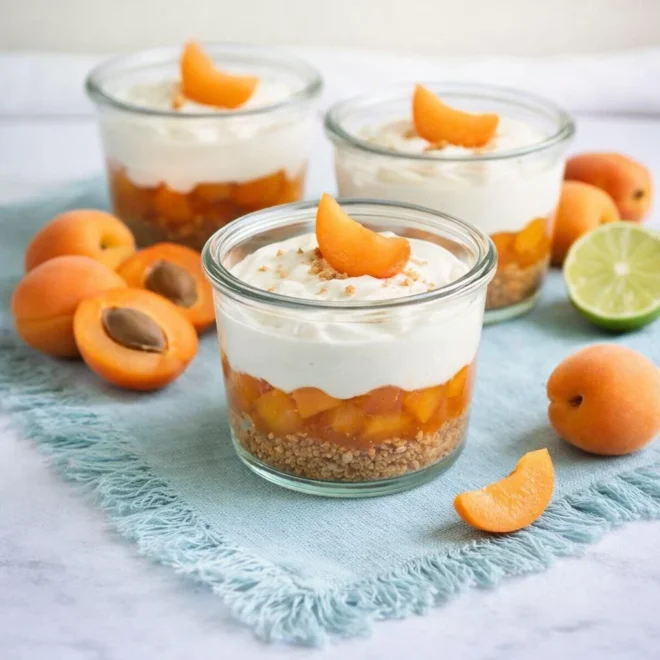 Verrines d’abricots et spéculoos légères