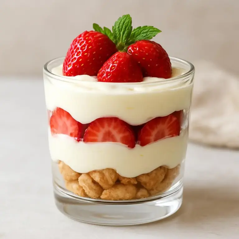 Verrines fraises tiramisu (sans cuisson) au mascarpone et biscuits