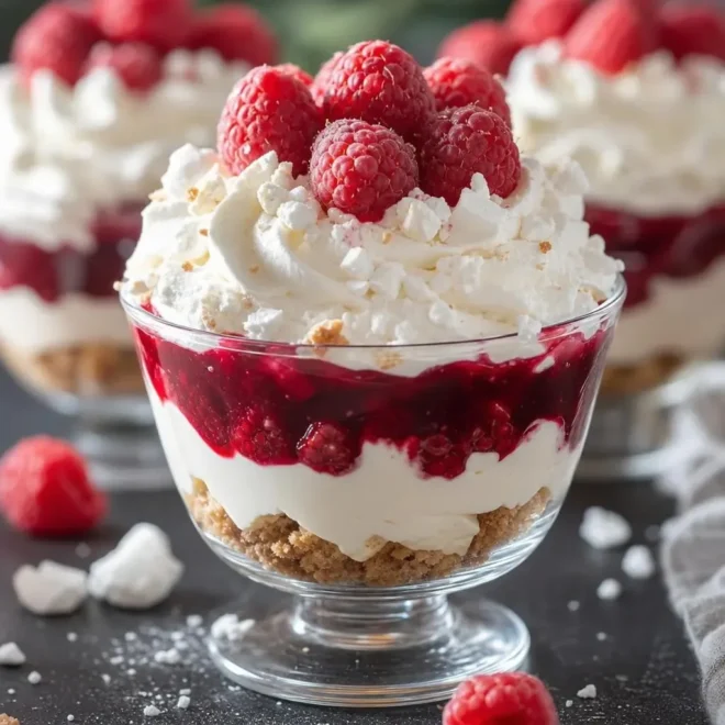 Verrines Framboise Mascarpone Meringue Élégantes