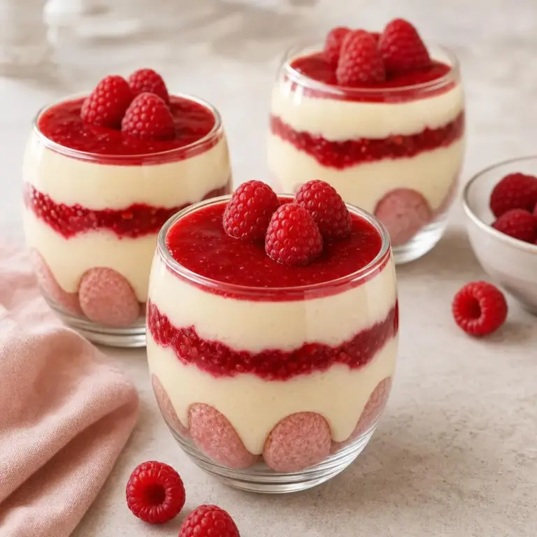 Verrines tiramisu fraise framboise au mascarpone, biscuits roses de Reims et coulis