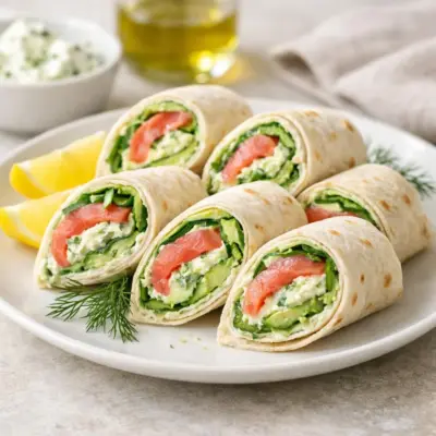 Wraps au saumon et à l'avocat : recette rapide