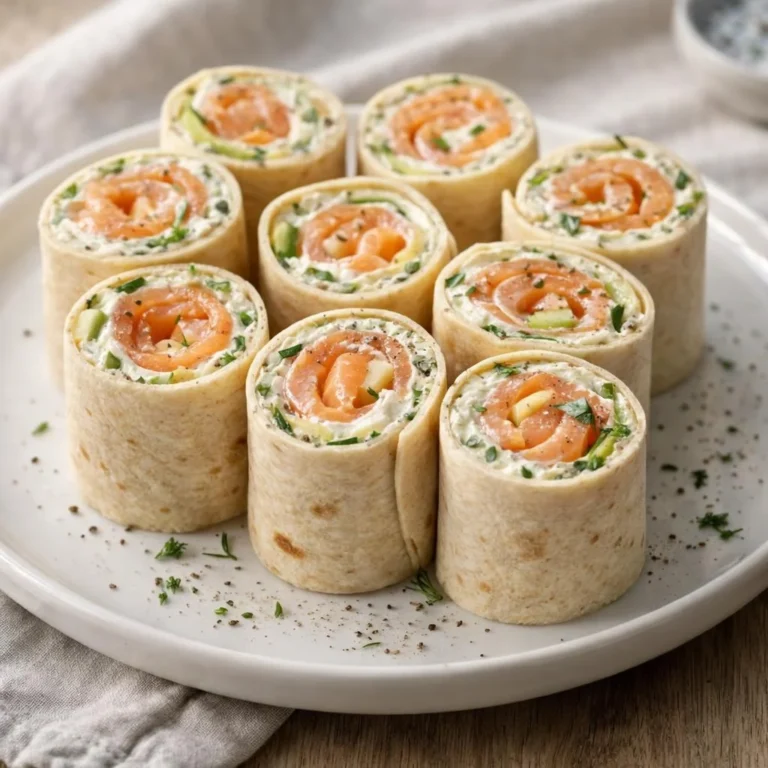 Recette wraps saumon fumé fromage frais aux herbes