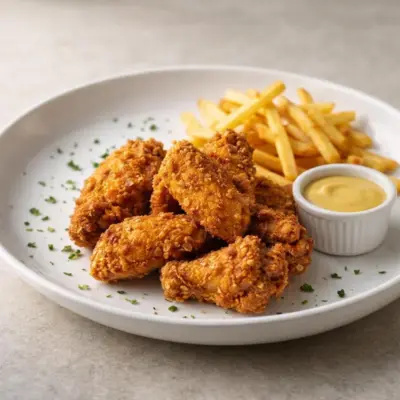 Ailes de poulet frit façon KFC croustillantes