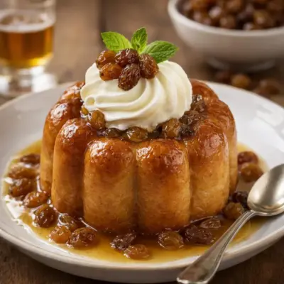 Baba au rhum miel et raisins secs : moelleux