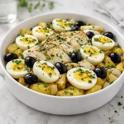 Bacalhau à la portugaise : morue, pommes de terre, œufs