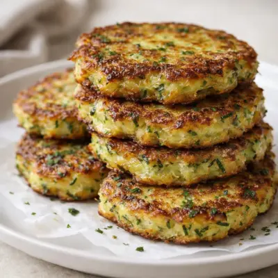 Beignets croustillants aux courgettes râpées