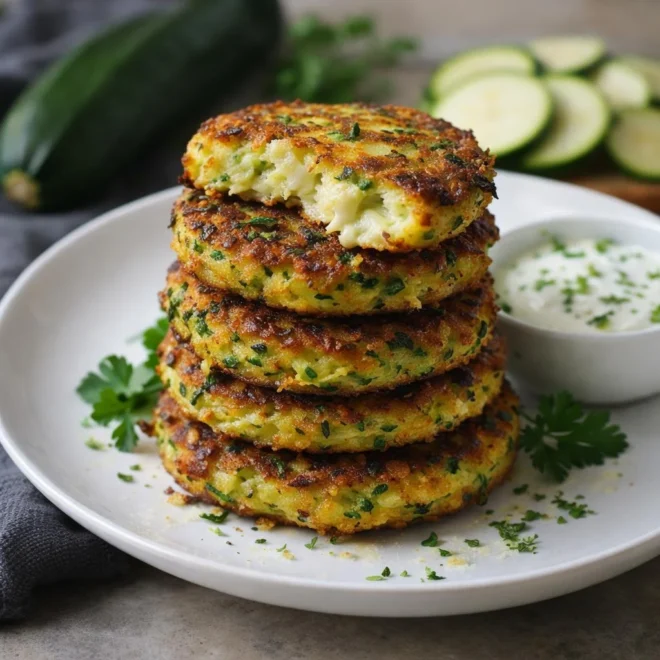 Recette de beignets de courgette croustillants au parmesan