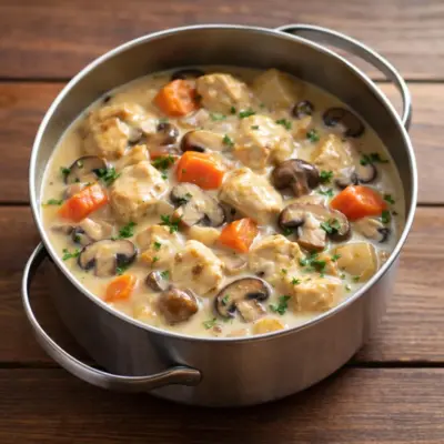 Blanquette de poulet ultra crémeuse sans vin