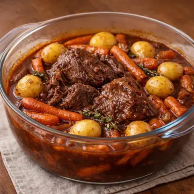 Bœuf braisé aux carottes et pommes de terre