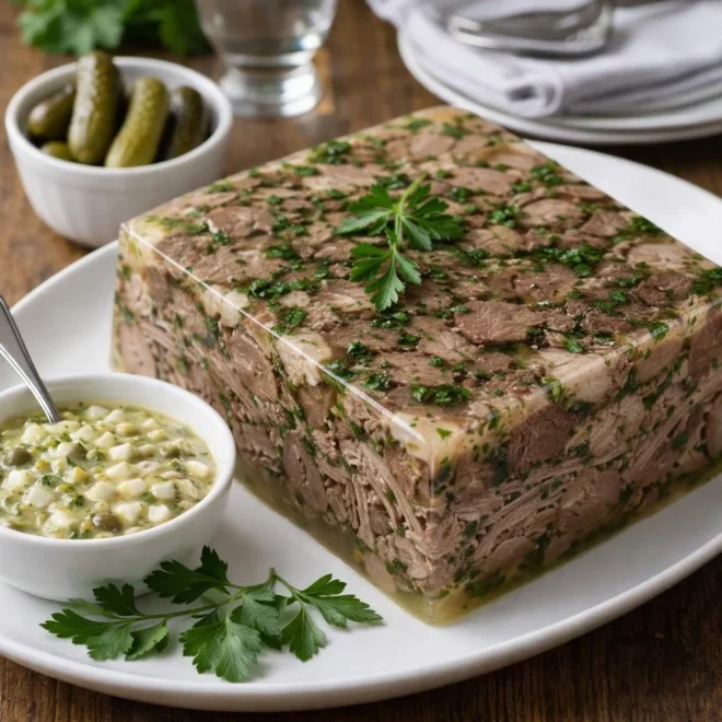 boeuf en gelée à la sauce gribiche : recette traditionnelle