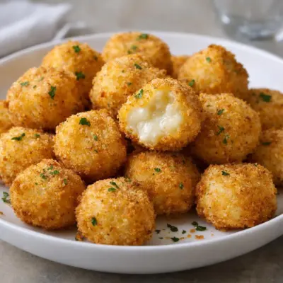 Bouchées de fromage croustillantes à l’airfryer