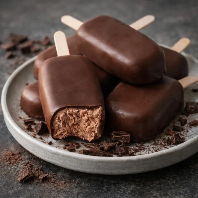 Recette de bouchées glacées au chocolat sans sorbetière