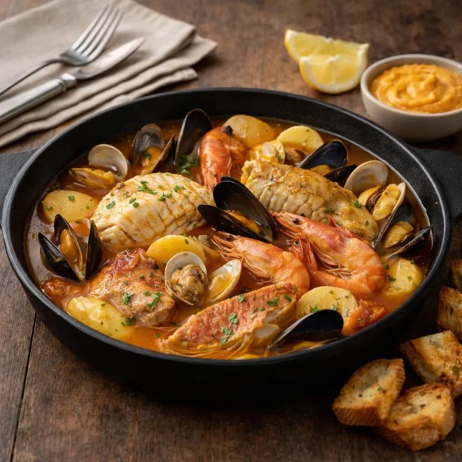 Recette bouillabaisse traditionnelle marseillaise avec rouil