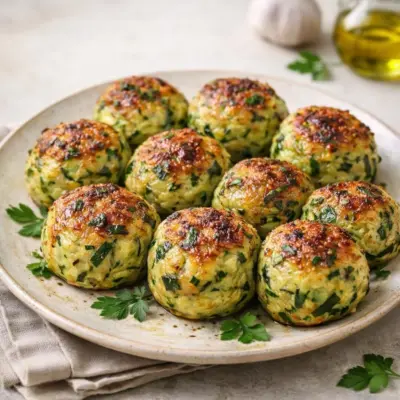 Boulettes de courgettes au four au parmesan
