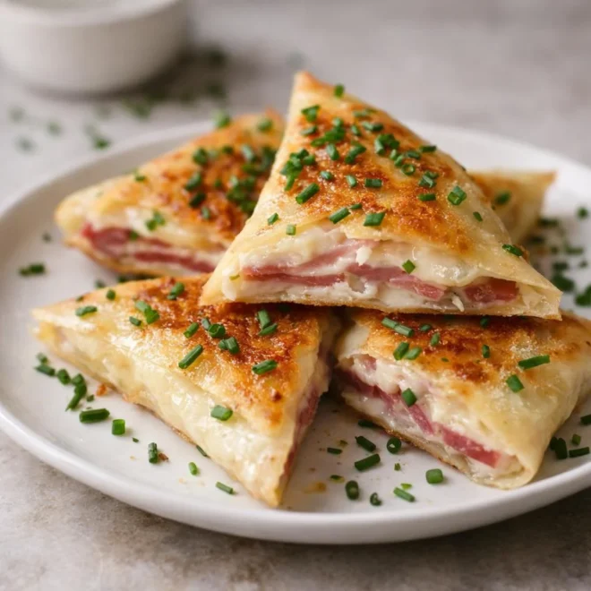 Bricks croustillantes reblochon jambon cru (apéro)