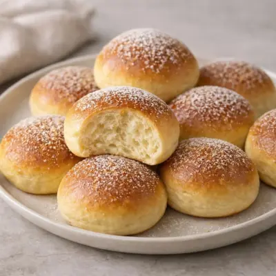 Briochettes moelleuses maison : mie filante au four