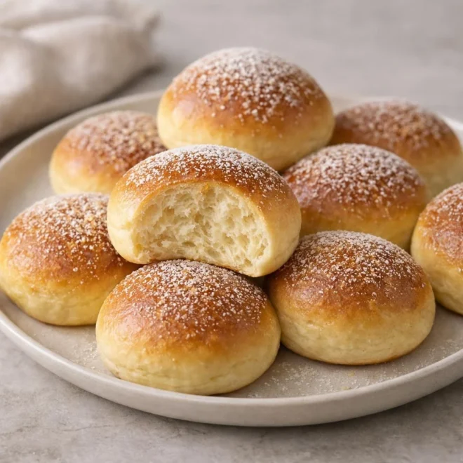 Briochettes moelleuses maison : mie filante au four