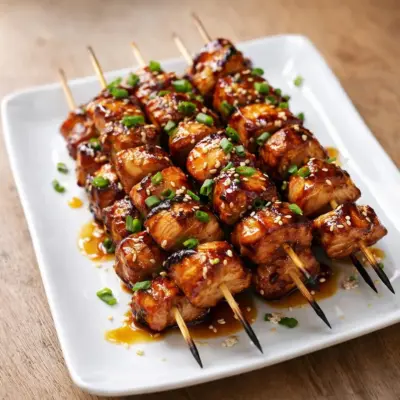 Brochettes de poulet teriyaki : marinade maison