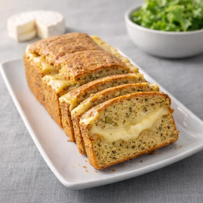 Cake au camembert et à la moutarde à l’ancienne