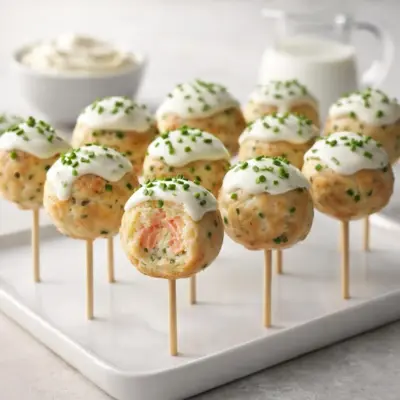 Recette cake pops salés au saumon fumé