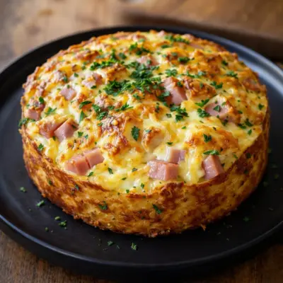 Cake salé au jambon et gruyère : moelleux
