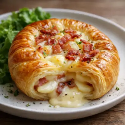 Camembert fondant en croûte feuilletée : simple et doré
