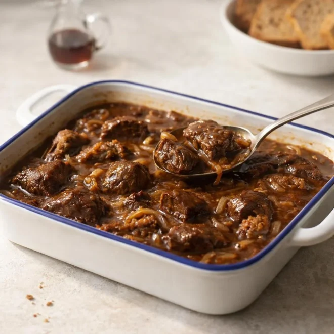 Carbonade flamande au pain d’épices : bœuf mijoté