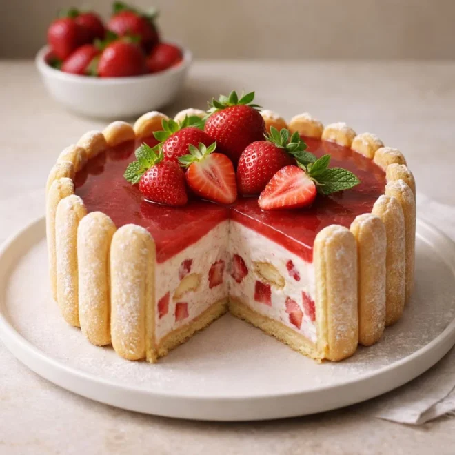 Recette charlotte aux fraises mascarpone (authentique)