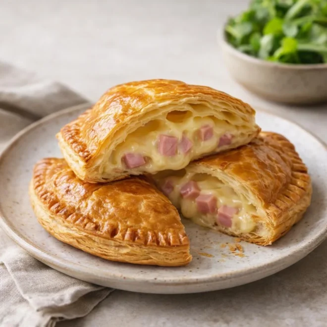 Chausson au jambon et fromage : cœur fondant au four