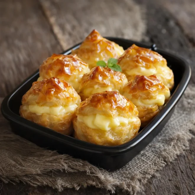 Recette choux à la crème pâtissière vanille