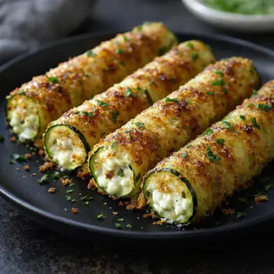 Recette cigares de courgettes croustillants au feta