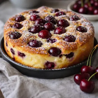 Recette clafoutis aux cerises moelleux