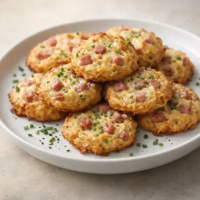 Recette cookies salés parmesan jambon crousti-moelleux